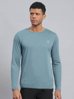 Rock.it - Silver Blue Solid T-Shirt