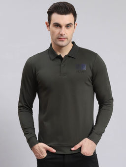 Monte Carlo - Olive Solid Polo T-Shirt