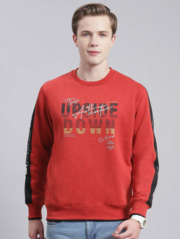 Monte Carlo - Red Printed Sweatshirt