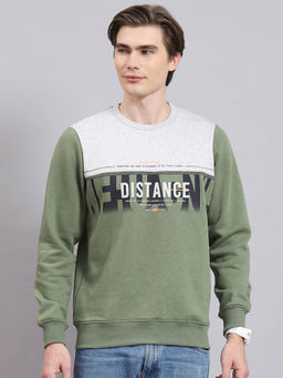 Monte Carlo - Green Printed Sweatshirt