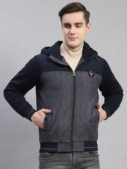 Monte Carlo - Navy Textured Hoodie