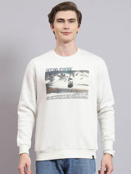 Monte Carlo - Ecru Printed Sweatshirt