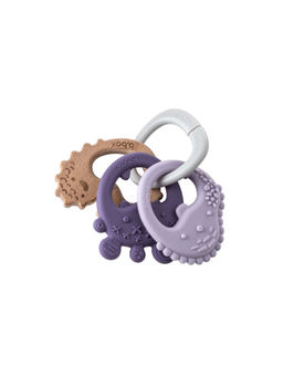 b.box - Peony Purple Trio Teether (Set of 4)