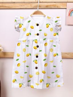 Moms Home - Organic Cotton Frock Lemon