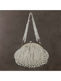 Lovetobag - Opal Soft Pouch Pristine Ivory with Handle