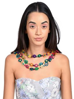 Odette - Multicolores Bohemiano Vibrante Necklace