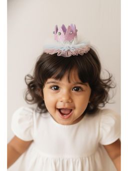 Choko - Girls Purple Crown Birthday Hair Clip (3-12 Years)