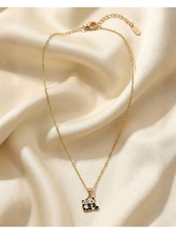 FUNKRAFTS - Playful Black Panda Charm Pendant Necklace Jewelry Set for Girls (7-12 Years)