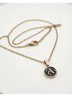 FUNKRAFTS - Girls Initial Letter A Pendant With Chain (7-12 Years)