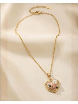 FUNKRAFTS - Girls Cute Pearl Embellishment Pendant With Chain (7-12 Years)