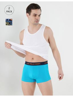 U.S. POLO ASSN. - Brushed Elastic Cotton Stretch IYAK Trunks (Set of 2)