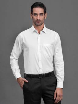 Cantabil - Regular Fit Pure Cotton Fabric Self Design Pattern Casual Shirt for Men