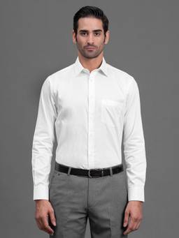 Cantabil - Regular Fit Pure Cotton Fabric Solid Pattern Casual Shirt for Men