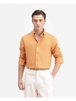 Rare Rabbit - Mens Alexi Mustard Cotton Shirt