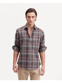 Rare Rabbit - Mens Brend Multi Cotton Blend Shirt