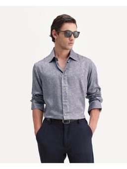 Rare Rabbit - Mens Brooklet Dusky Purple Tencel Shirt