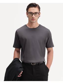 Rare Rabbit - Mens Gist Dark Grey Cotton T-shirt