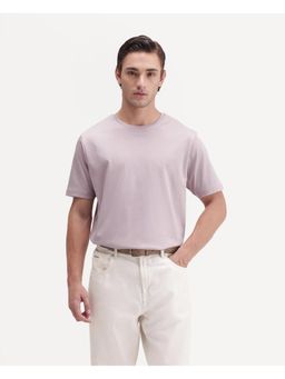 Rare Rabbit - Mens Gist Light Pink Cotton T-shirt