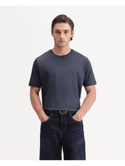 Rare Rabbit - Mens Gist Navy Cotton T-shirt