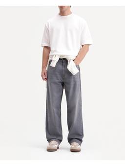 Rare Rabbit - Mens Grem 1 Light Grey Cotton Blend Jeans