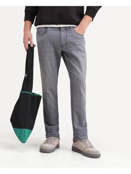Rare Rabbit - Mens Grem Light Grey Cotton Blend Jeans