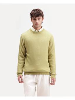Rare Rabbit - Mens Greno Light Green Acrylic Blend Sweater