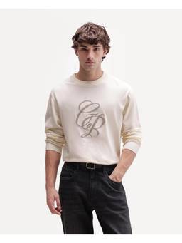 Rare Rabbit - Mens Gron-A26 Off White Viscose Blend Sweater