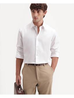 Rare Rabbit - Mens Jane White Cotton Shirt