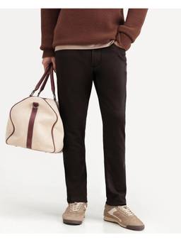 Rare Rabbit - Mens Khoy Dark Brown Cotton Blend Jeans