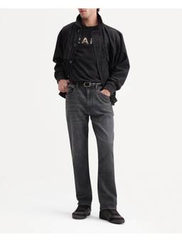 Rare Rabbit - Mens Merg Dark Grey Cotton Blend Jeans