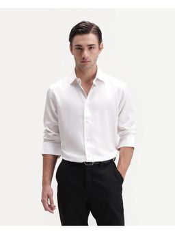 Rare Rabbit - Mens Silo White Polyester Blend Shirt