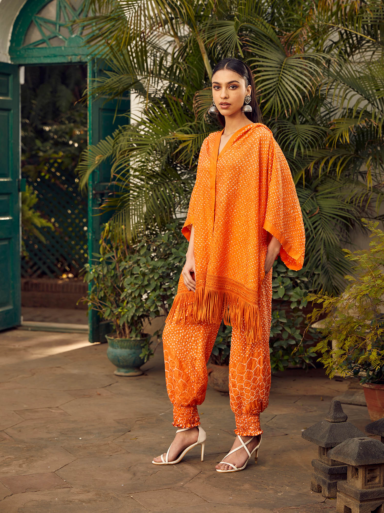 Buy Twenty Nine Crushed Bandhani Trousers Online