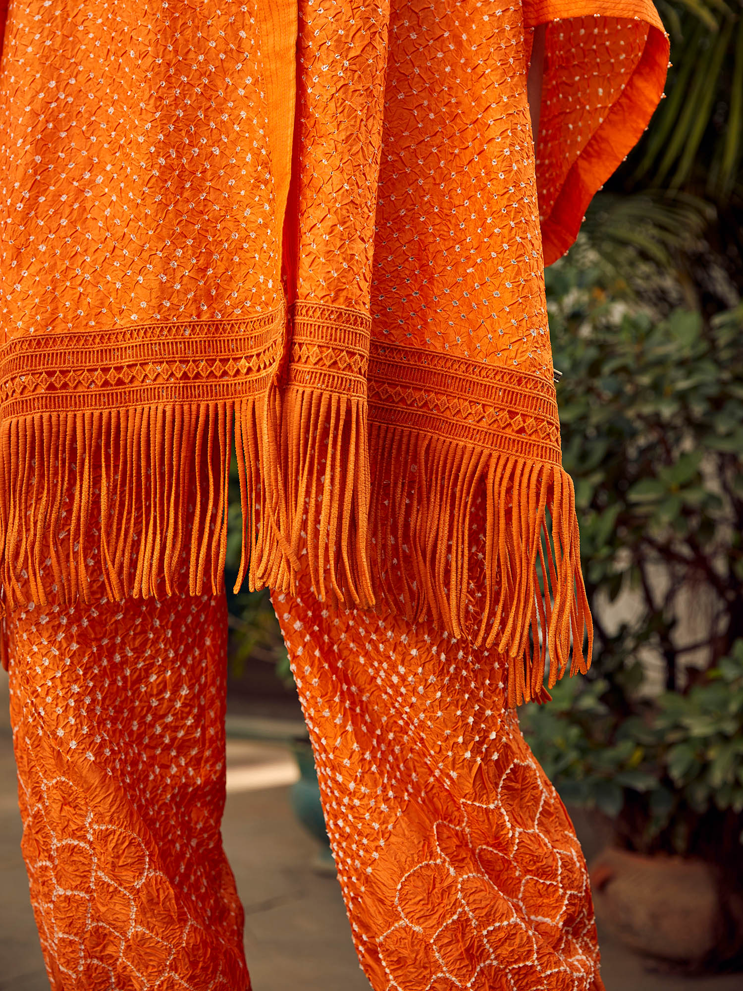 Buy Twenty Nine Crushed Bandhani Trousers Online