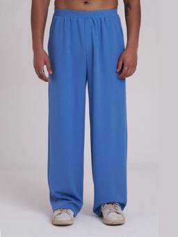 Muvazo - Blue Slate Ultra-Wide Track Pant