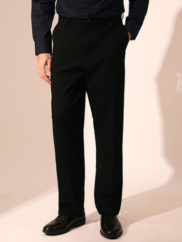 Selected - Black Relaxed Fit Tailored Trousers