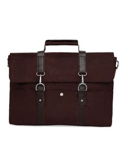 MBOSS - Faux Leather 15.6 Inch Laptop Messenger Bag