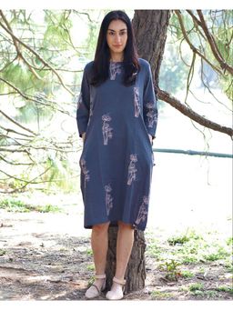 Chidiyaa - Blue Cotton Dress