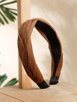 Stol'N - Brown Knot Broad Hair Band