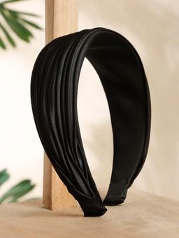 Stol'N - Black Broad Knot Hair Band