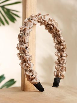 Stol'N - Peach Stone Applique Broad Floral Hair Band