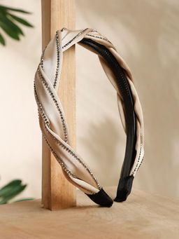 Stol'N - Peach Stone Applique Broad Knot Hair Band