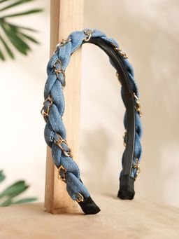 Stol'N - Blue Broad Knot Hair Band