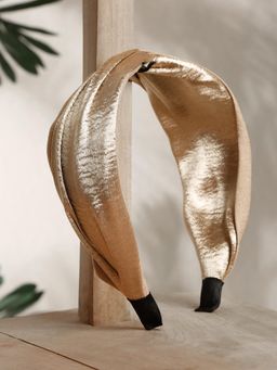 Stol'N - Gold Handmade Broad Knot Hair Band