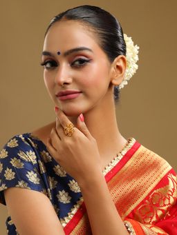 Ruby Raang Studio - Gold Brass Gold Plated Statement Ring