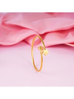 NAITRA - Gold Stainless Steel 18K Gold Plated Statement Bracelet