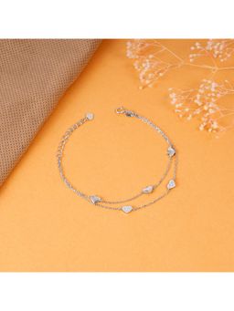 NAITRA - Rhodium Plated Sterling Silver Bracelet
