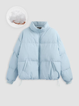 Cider - Zip Front Collared Puffer Jacket