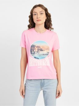 Levi's - Womens Pink Relaxed Fit T-shirt