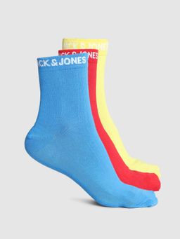 Jack & Jones - Men Solid Multicolor Socks (Pack of 3)