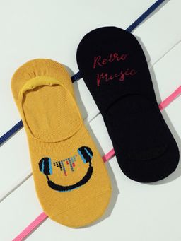 Jack & Jones - Men Printed Multicolor Socks (Pack of 2)